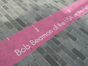 Picture of Bob Beamon pavement
