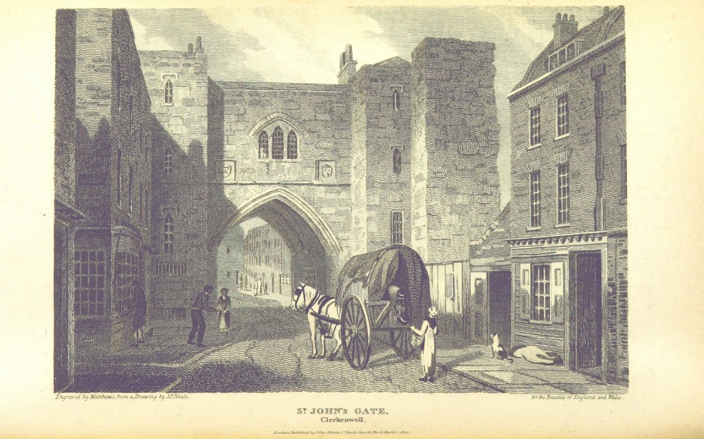 St John's Gate Clerkenwell 1801