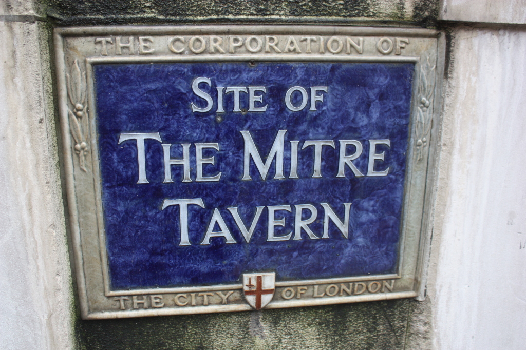  Mitre Tavern in Fleet Street