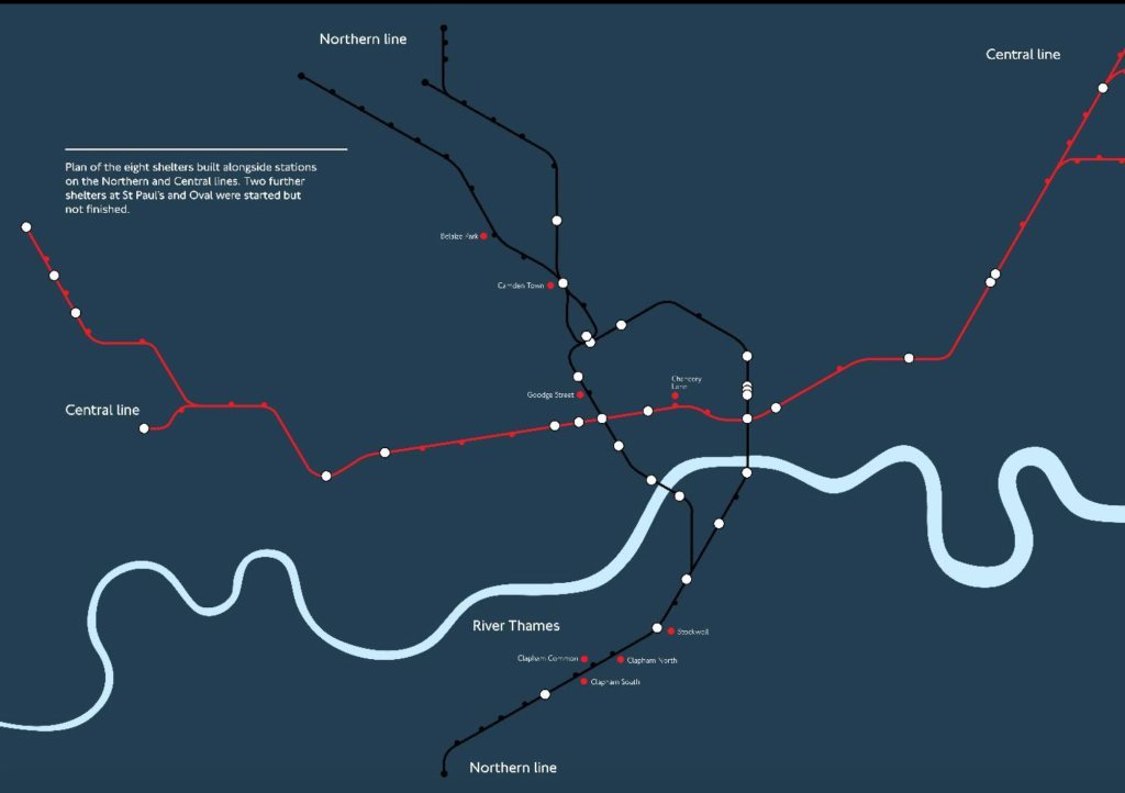 Underground Shelters Map