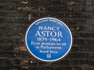 Nancy Astor plaque