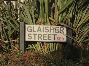 Glaisher Street sign
